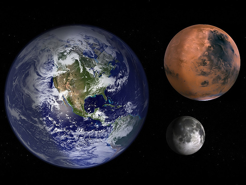 Khoảng cách sao hỏa với trái đất rất xa